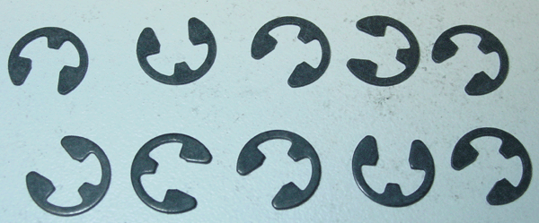 Retainer - E-Clip - .219", 7/32", package of 10