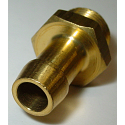 9/16"-24?x 3/8" Barbed Nipple 3